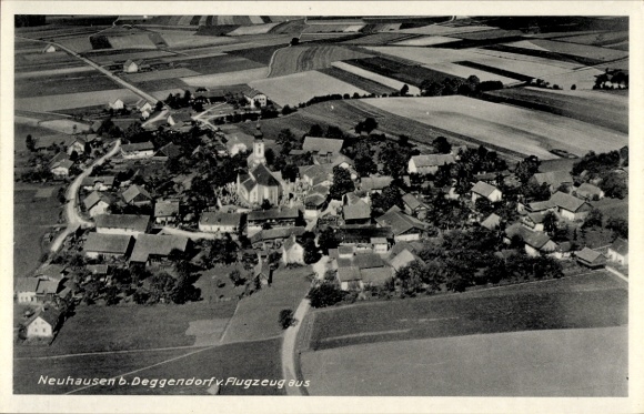 Ansichtkaart Neuhausen Offenberg in Neder-Beieren, luchtfoto