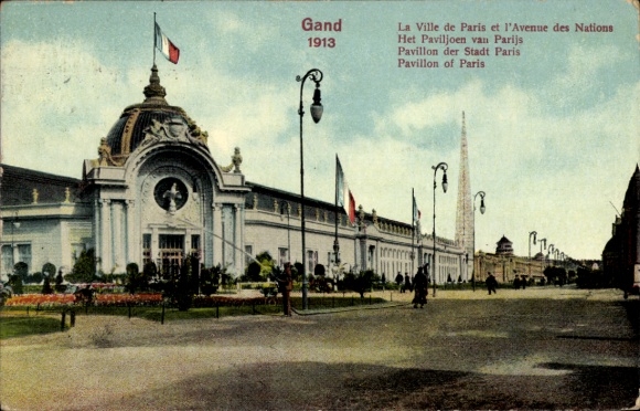 Postcard Gent, World Exhibition 1913, The City of Paris