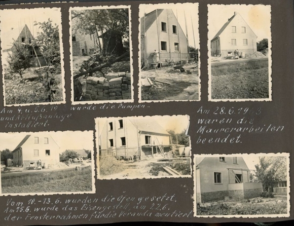 Photo Album Dierberg near Rheinsberg, 267 photos, house construction 1957 -1963, unique contemporary testimony