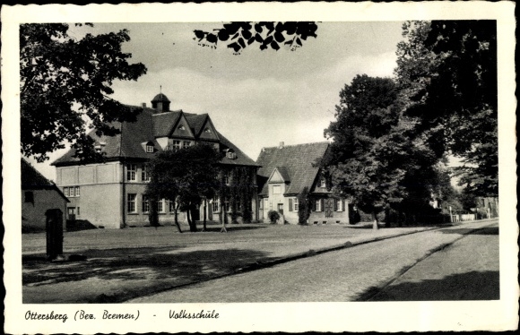 Postcard Ottersberg in Lower Saxony, elementary school