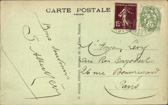 KP Landerneau Finistère, port w świetle księżyca