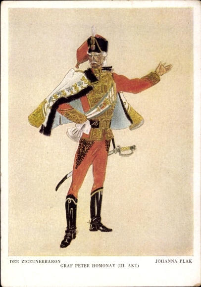 Artysta KP Plak, Johanna, Baron cygański, Hrabia Peter Homonay III. Akt