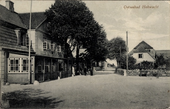 Ak Hohwacht aan de Oostzee, straatgedeelte