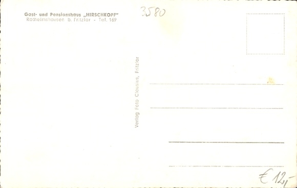 PC Rothhelmshausen Fritzlar in Hesse, Hirschkopf guesthouse and guest house