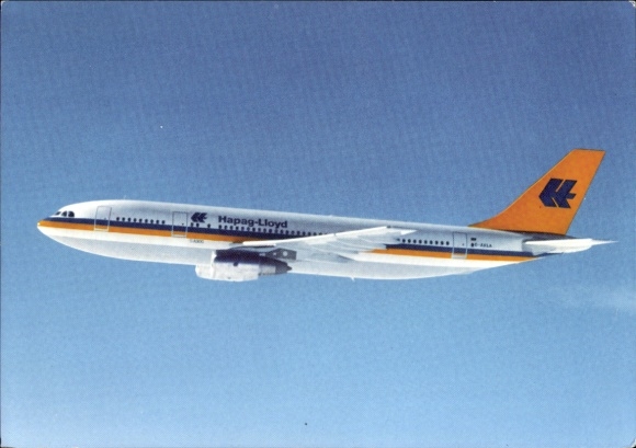 Postcard passenger aircraft of Hapag Lloyd, Airbus A 300 B 4