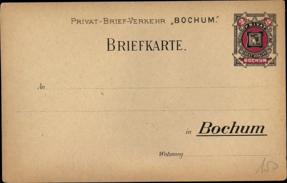 KP Bochum w Zagłębiu Ruhry, korespondencja prywatna