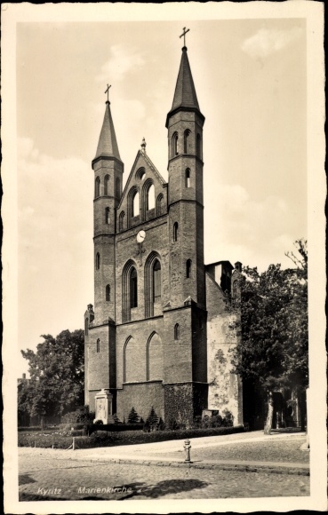 Postcard Kyritz in the Prignitz, Marienkirche