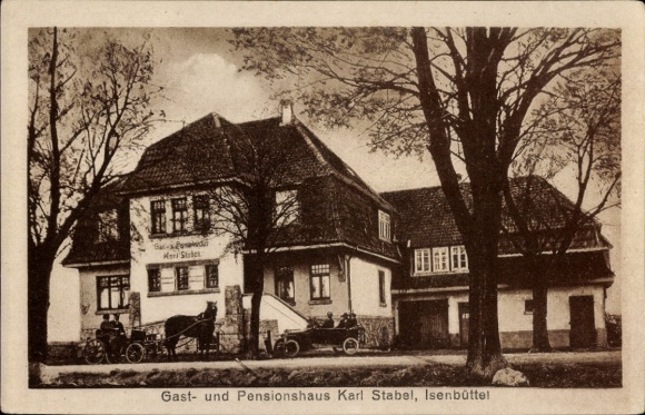 Postcard Isenbüttel Lower Saxony, Gasthaus Karl Stabel