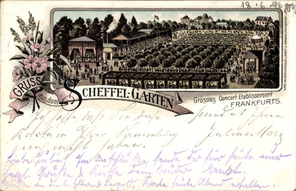 Chromo-Litho Frankfurt am Main, Restaurant Scheffel-Garten