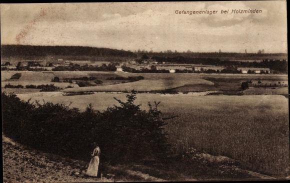 Ak Holzminden an der Weser, Kriegsgefangenenlager, Panorama
