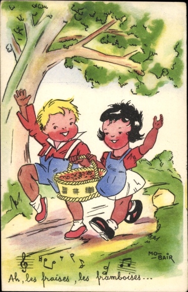 Song Postcard Ah, the fruits, the framboises