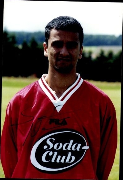 Autograph card footballer Samir Naciri, SV Wehen Wiesbaden, autograph