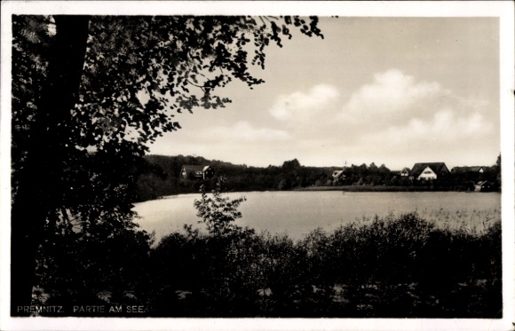 Postcard Premnitz near Rathenow, view of the town