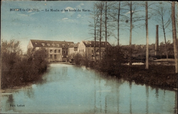 Ak Boissy le Châtel Seine et Marne, Mühle, Morin