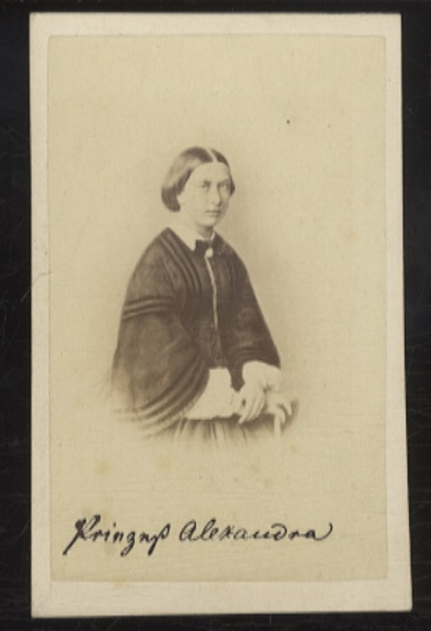 Cdv portrait Princess Alexandrine of Mecklenburg-Schwerin, née of Prussia