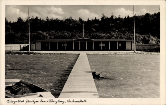 Ak Klingberg Scharbeutz in Ostholstein, Badeanstalt, Pönitzer See