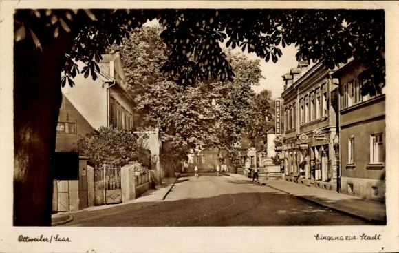 Postcard Ottweiler in Saarland, entrance to the city