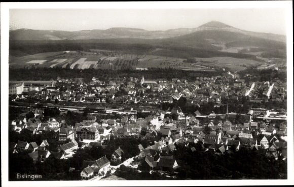 Postcard Eislingen an der Fils Württemberg, aerial photograph