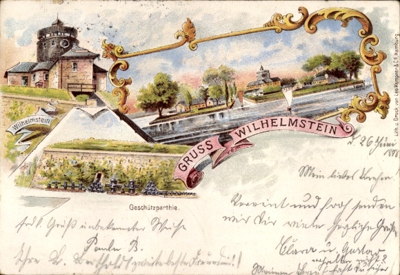 Postcard Steinhude Wunstorf in Lower Saxony, Wilhelmstein in the Steinhuder Meer