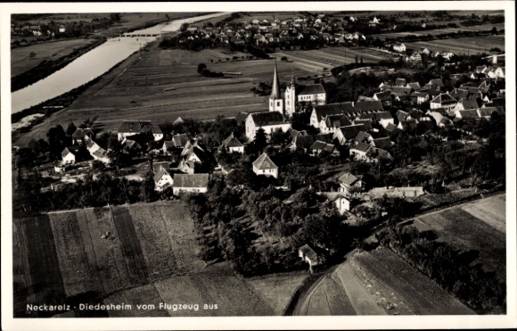 KP Neckarelz Diedesheim Mosbach am Odenwald, zdjęcie lotnicze