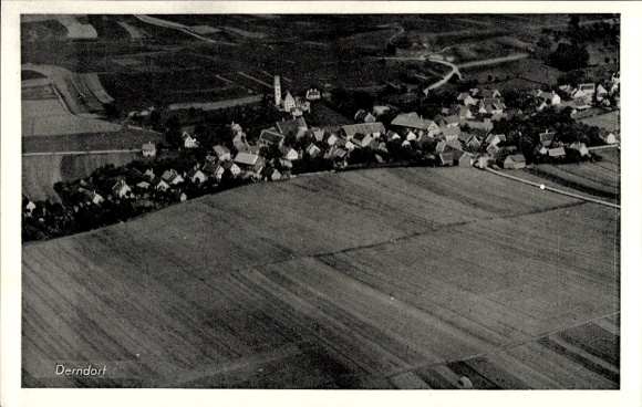 Postcard Derndorf Bad Feilnbach in Upper Bavaria, aerial photograph