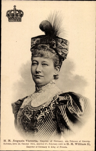 Ak Kaiserin Auguste Viktoria, Porträt