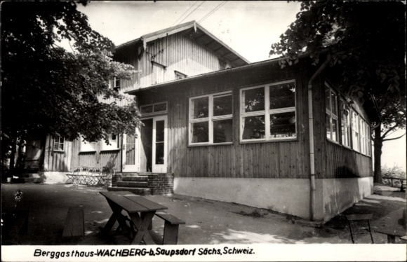 foto Ak Saupsdorf Sebnitz Saksen, Berggasthaus Wachberg