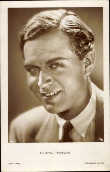 Postcard actor Gustav Fröhlich, Ross Verlag 5667 1