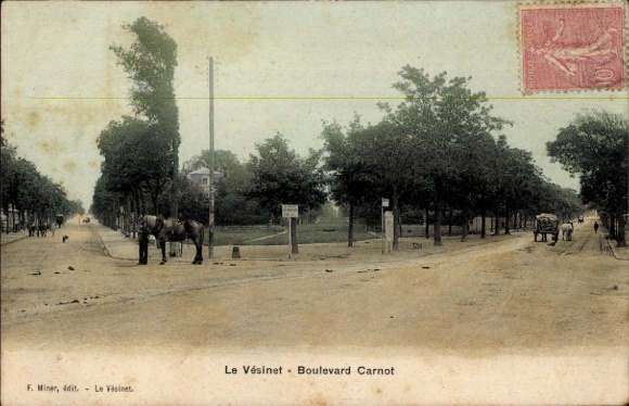 Ak Le Vésinet Yvelines, Boulevard Carnot im französischen Le Vesinet
