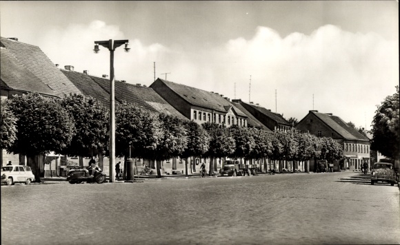 PC Sonnewalde in Lower Lusatia, market square