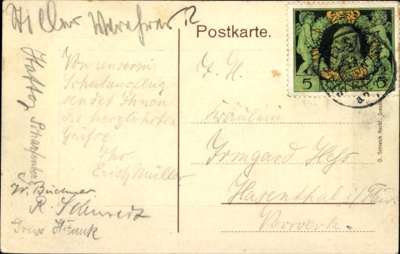 Embossed passepartout PC Bad Staffelstein am Main Upper Franconia, Banz Castle