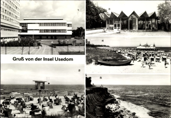 KP wyspa Uznam, Ostseebad Zinnowitz, Bansin, Heringsdorf, Ahlbeck i Koserow, plaża