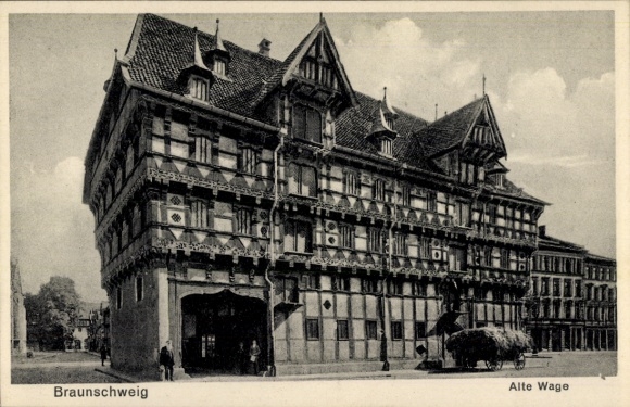 Ak Braunschweig in Niedersachsen, Alte Wage,   Architektur, keine Persönlichkeiten, keine Hakenkr