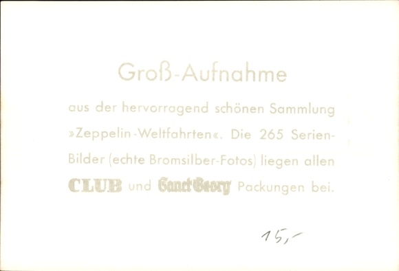 Zeppelin World Tours Collector's Card No. 60 Post-War Airships, Conversion of the "Bodensee", Assembly Hall