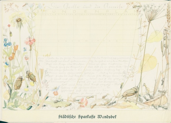 Timetable, The Cricket and the Ant, Städtische Sparkasse Wandsbek