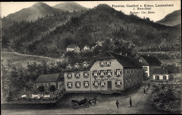 PC Lautenbach in the Renchtal Black Forest, Gasthof zum Kreuz