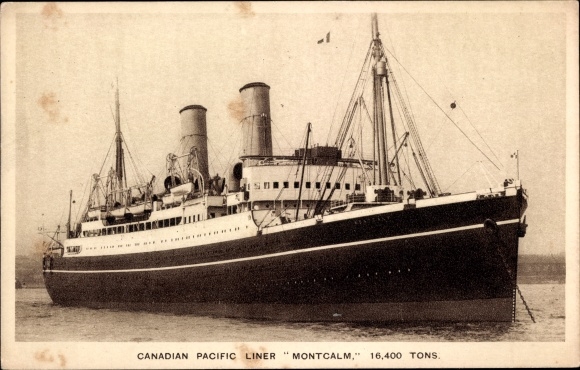 Ak Canadian Pacific Liner Montcalm, passagiersschip