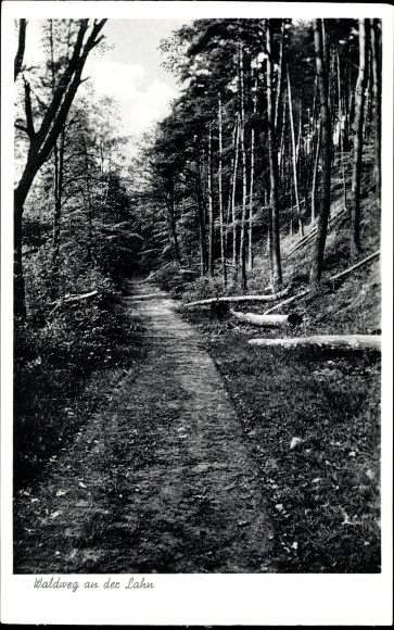 PC Cölbe in Hesse, forest path on the Lahn, hotel to the station, owner H. Born