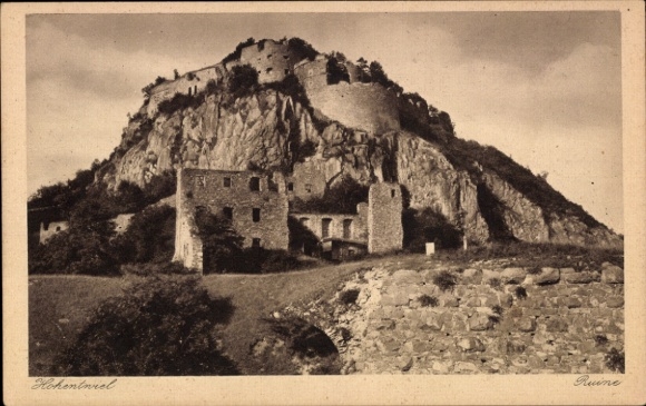 Ak Singen Hohentwiel Baden Württemberg, Ruine