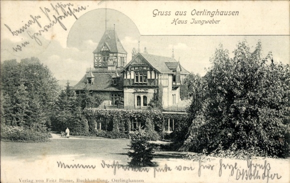 Ak Oerlinghausen in Lippe, Haus Jungweber