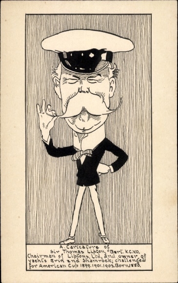 KP Sir Thomas Lipton, Karykatura