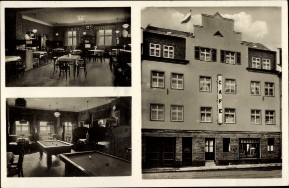 Ak Selb in het Fichtelgebergte van Opper-Franken, restaurant Schmidt, café, biljart