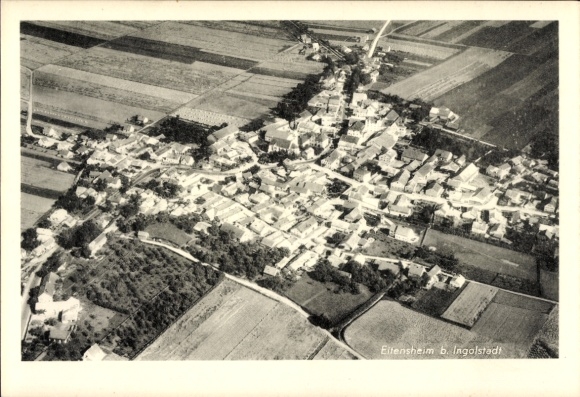 Ak Eitensheim Oberbayern, Fliegeraufnahme