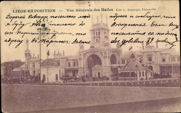 Postcard Liège Liège Wallonia, general view of the Halles