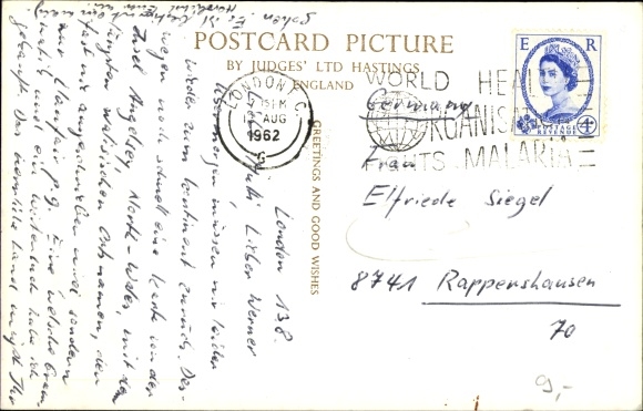 Postcard Anglesey Wales, Llanfair PG Station