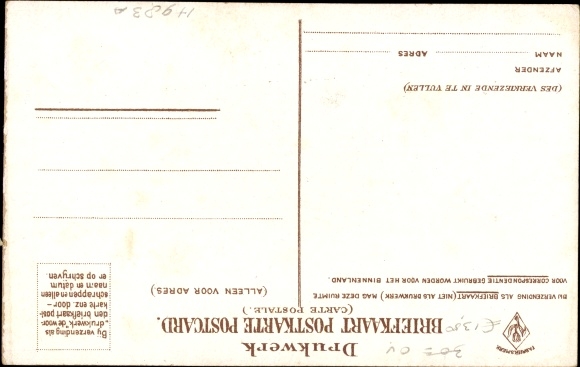 Postcard Staphorst Overijssel Niederlande, An den grindstone