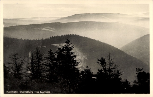KP Katzhütte w Schwarzatal, Wurzelberg od północnego wschodu