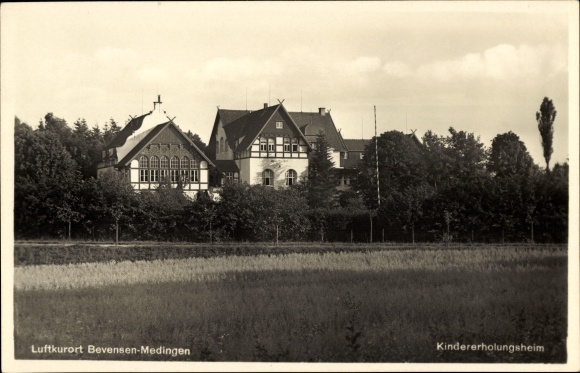 Postcard Medingen Bad Bevensen in Lower Saxony, children's recovery home