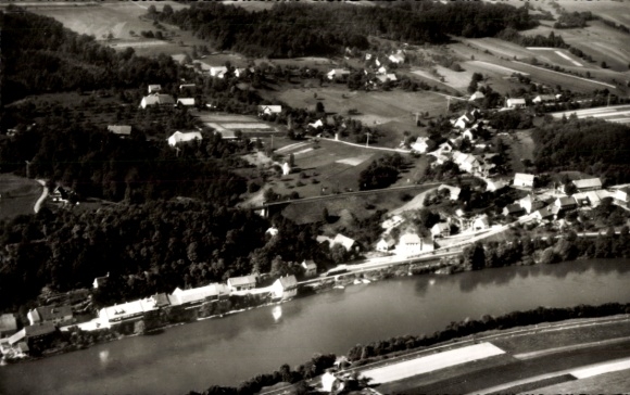 Ak Albert Hauenstein Laufenburg am Hochrhein Baden, Fliegeraufnahme