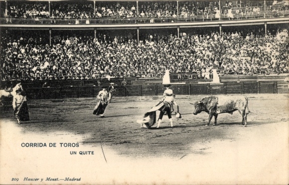 Ak Corrida de Toros, Stierkampf, Un Quite